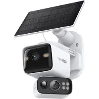 TP-LINK Tapo C645D KIT, IP-säkerhetskamera, Utomhus, Trådlös, Amazon Alexa & Google Assistant, Tak/vägg/stång, Vit