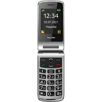 Beafon SL495 – 2G Silver Line stor knapptelefon med flip, svart/silver