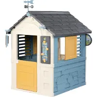 Smoby 7600810731, Golvstående lekstuga, 2 År, 1 dörr/dörrar, Blå, grafit, Vit, Gul