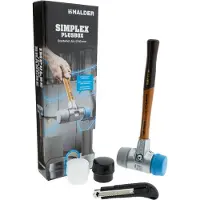 HALDER SIMPLEX-Plusbox Starterkit Alu 3113s004 Hammare mjuk, medelhård 1430 g 155 mm 1 st