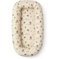 Nordstrand Babynest - 82x46x15 cm - Sandfärgat med skogens djur