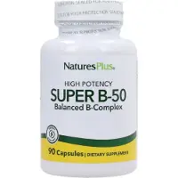 Natures Plus , Super B-50, Hög Potens, 90 Kapslar