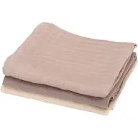 Sebra Muslinfiltar - 3-pack - Månsken Beige - - One Size - Muslinfilt