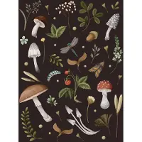 Mushroom Lined Journal