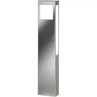 CMD LED pollare Paulo, Aluminium / grå / zink, Rostfritt stål, Modern, LED-utomhuslampa