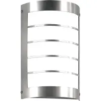 CMD LED utomhus vägglampa MARCO, Aluminium / grå / zink, Rostfritt stål, Modern, LED-vägglampa utomhus