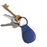 Mujjo Canopy Keychain, Hållare, Blå, Apple, Läder, AirTag