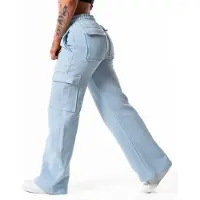 Relode Hybrid Cargo Joggers - Ljusblå - M