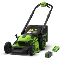 Greenworks Batteridriven gräsklippare självgående MO40L416-01; 40 V; 46 cm; 1x4,0 Ah batt.