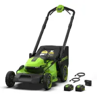 Greenworks Batteridriven gräsklippare självgående LM5102SA3; 48 V; 51 cm; 2x6,0 Ah batt.