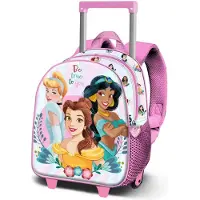 KARACTERMANIA Disneyprinsessa Blommig 3d-ryggsäck Med Hjul 11.5l 34x26x13 Cm