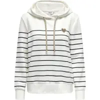ONLY Sweatshirt 'ONLADELLE' brun / svart / vit