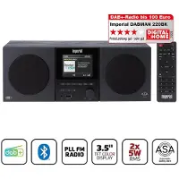 Imperial Bordsradio DABMAN 220 schwarz DAB+, FM Svart