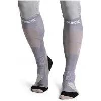 X-socks - Skidstrumpor - Ski Perform Merino Seal Grey/Light Sand för UnisexUll - Storlek 35-38 - Grå