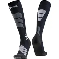 X-socks - Skidstrumpor - Ski Expert Silk Merino OTC Black/Light Grey för UnisexUll - Storlek 39-41 - Svart