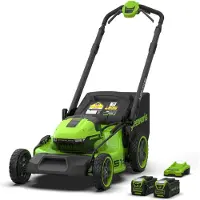 Greenworks Batteridriven gräsklippare självgående LM5104SA3; 40 V; 51 cm; 2x5,0 Ah batt.