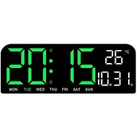 24hShop Digital Väckarklocka med grön LED