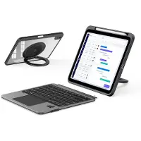 24hShop Avtagbart fodral och tangentbord till iPad 2025 / 2022 – Svart