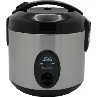 Solis Compact silverfärgad riskokare