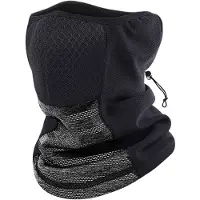 24.Se Värmande skidmask - Svart & Grå