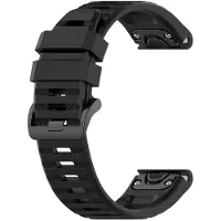 24.Se Armband i silikon till Garmin Fenix 6 - 22mm - Svart