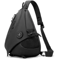 24hShop Crossbody-väska / sling bag för vardag och resor / rymlig axelväska / vattenavvisande bröstväska