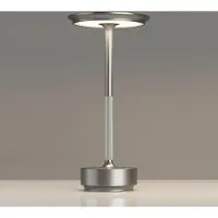 24.Se Bordslampa/nattlampa med touchkontroll och USB-laddning - Silver