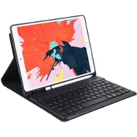 24hShop Tangentbordsfodral med ställ till iPad 9,7 / iPad Pro 9,7 / iPad Air 2 / Air (2018 & 2017) - Svart