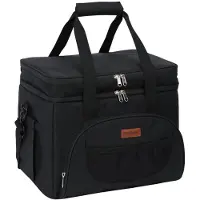 24.Se Kylväska med axelrem / isolerad lunchväska stor / kylbag 36 cm / matväska med fack / kylväska organiserad