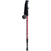 24.Se Hopfällbar gångstav med stötdämpning 66-135cm / justerbar promenadstav / fjädrande vandringsstav