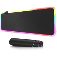 24hShop Gaming musmatta med RGB-belysning – 90x40 cm