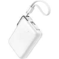 JOYROOM JR-PBF27 Pro 10000mAh 30W Power Bank med USB-C-kabel och USB-C till Lightning - Vit