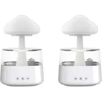 Semoic 2X Rain Cloud Luftfuktare Ultrasonic Atomizer Aromaterapi Machine Atomizer Hushållsströmförsörjning 5V 2A Ej Uppladdningsbar