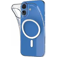 Puro 03 Mag MagSafe Silikonfodral för iPhone 16 Plus - Transparent