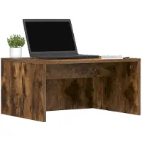 vidaXL Väggmonterat skrivbord Rökt ek 60 x 45 x 30 cm Konstruerat trä
