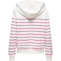 ONLY Sweatshirt 'ONLADELLE' rosa / silver / vit