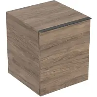 Geberit Sidobänk/bokskåp acanto 1+1 lådor 52x45,2 cm valnöt
