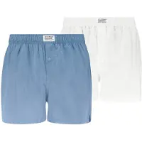 Levi's evi's Woven Boxershorts 2-Pack Bå jusbå Vit Storek
