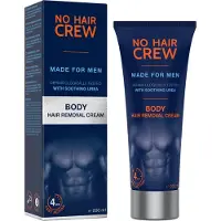 No Hair Crew Body Hair Removal Cream för Manscaping, Painless & Flawless, med Ginseng