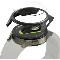 Ringke Samsung Galaxy Watch7 Slim & Glass TPU-fodral med skärmskydd - 44mm - Titan Svart