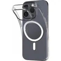 Puro 03 Mag MagSafe silikonfodral för iPhone 16 Pro Max - Transparent