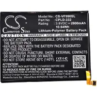 Cameron Sino Batteri till SmartPhone, Mobil för Vodafone Smart 4 Max, 990N, VF-990N m.fl.