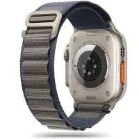 Tech-Protect Apple Watch Series Ultra 3/2/Ultra/11/10/9/8/SE 3/(2022)/7/SE/6/5/4/3/2/1 Nylon Pro Armband - 49mm/46mm/45mm/44mm/42mm - Marin / Grå