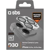 SBS Aktiv kameralins D3O härdat glas för iPhone 16 Pro / 16 Pro Max-kamera
