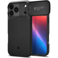 Spigen Optik Armor (MagFit), Mobilskal, Apple, iPhone 17 Pro Max, 17,5 cm (6.9), Svart