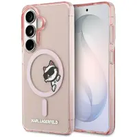 Karl Lagerfeld IML Peekaboo Choupette MagSafe-fodral för Samsung Galaxy S26 - Rosa