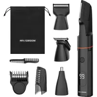 MAXGROOM LK-881 multifunktionell trimmer med utbytbara spetsar - svart