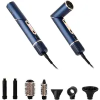 24.Se Emerio multistyler 8i1 med jonfunktion och digital display / varmluftsborste / hårstyler
