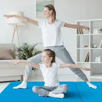 24.Se Vikbar träningsmatta 180 cm – gymnastikmatta för yoga, pilates och gym