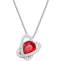 Swarovski enastående hjärtformat halsband Damhalsband 5455036 Box (Random Color)